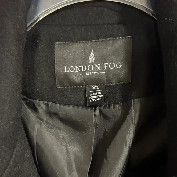 London Fog Women's Classic Black Pea Coat - Picture 2 of 6